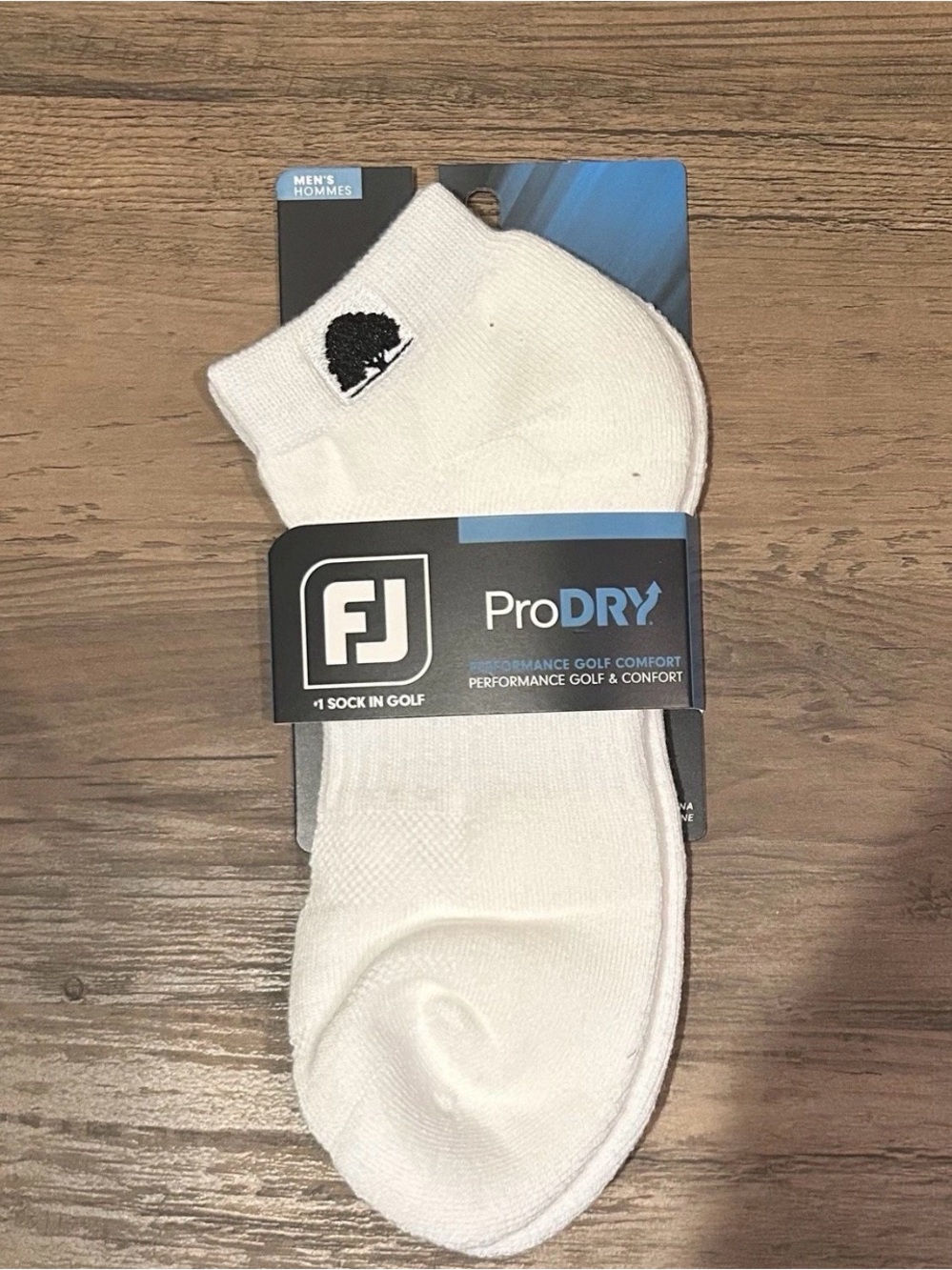 Under Armour White Men's Athletic No-Show Socks w/ Oak Tree Embroidered Logo⛳️